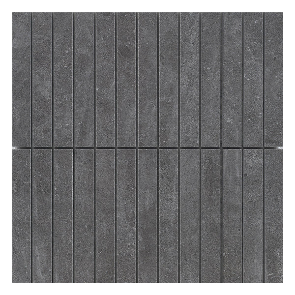 292x284mm Stoneworld - Paradigm Graphite Finger Mosaic Lappato