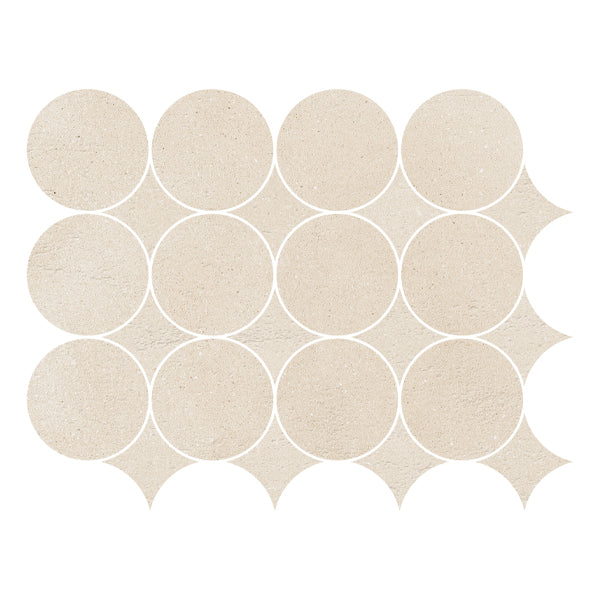 321x416mm Marazzi - Slow Pomice Mosaico Circolare