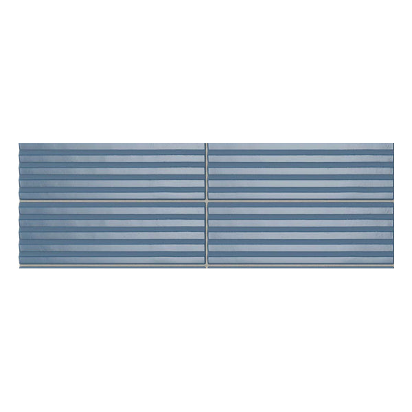 50x150mm Self Style - Mini Subway Denim (Stripes) Gloss