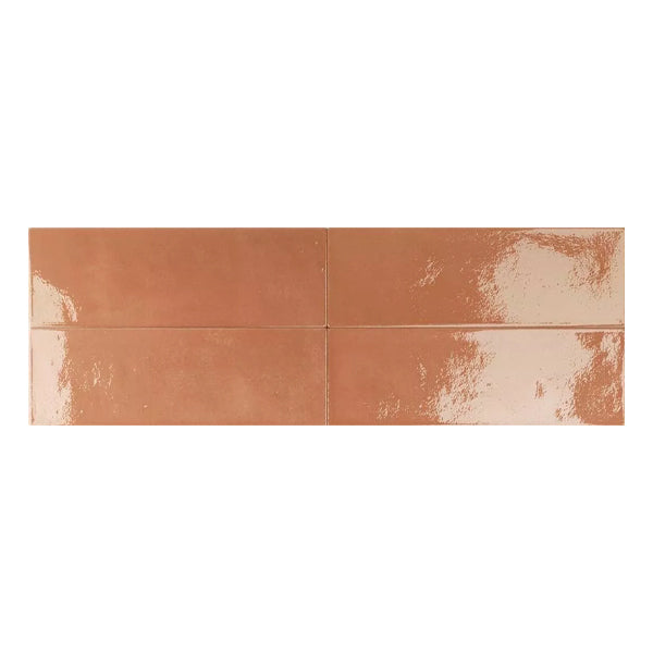 50x150mm Self Style - Mini Subway Terracotta Gloss