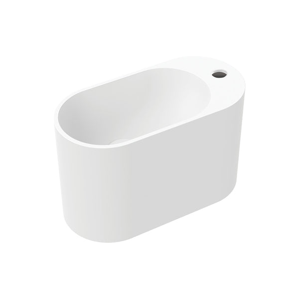 Ari Solid Surface Wall Basin, 1 Tap Hole