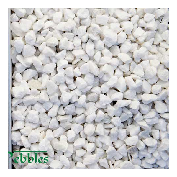 Crushed Snow White Pebbles