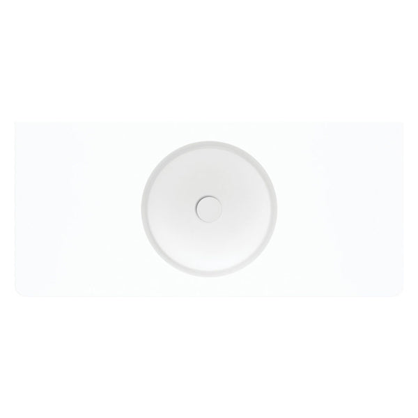 Encanto 1000 Solid Surface Wall Basin, No Tap Hole