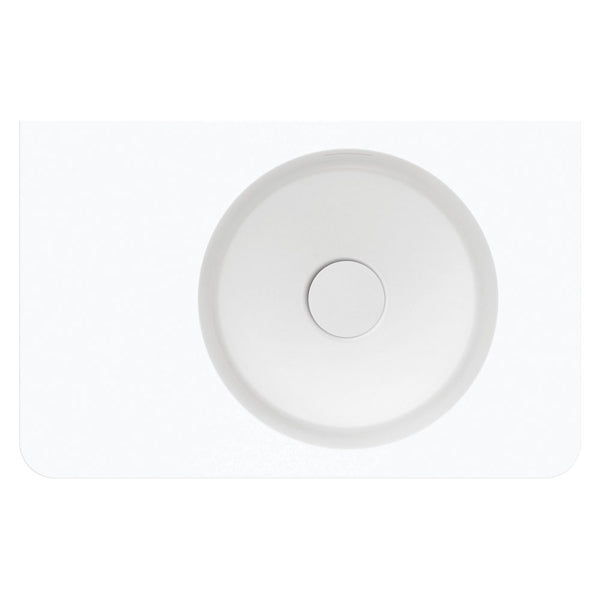 Encanto 470 Solid Surface Wall Basin, No Tap Hole