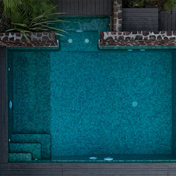 365x365mm Ezarri Pool Mosaic - Zen Stone Bali Stone 50mm Matt