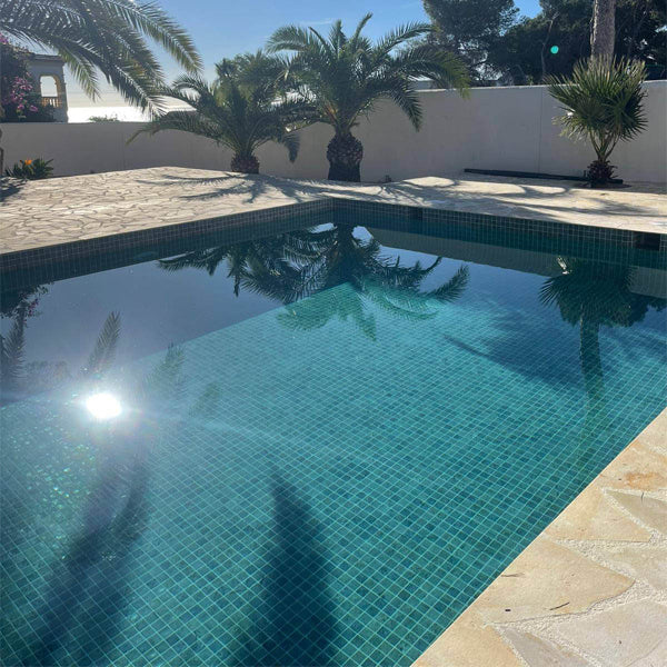 365x365mm Ezarri Pool Mosaic - Zen Stone Bali Stone 50mm Matt