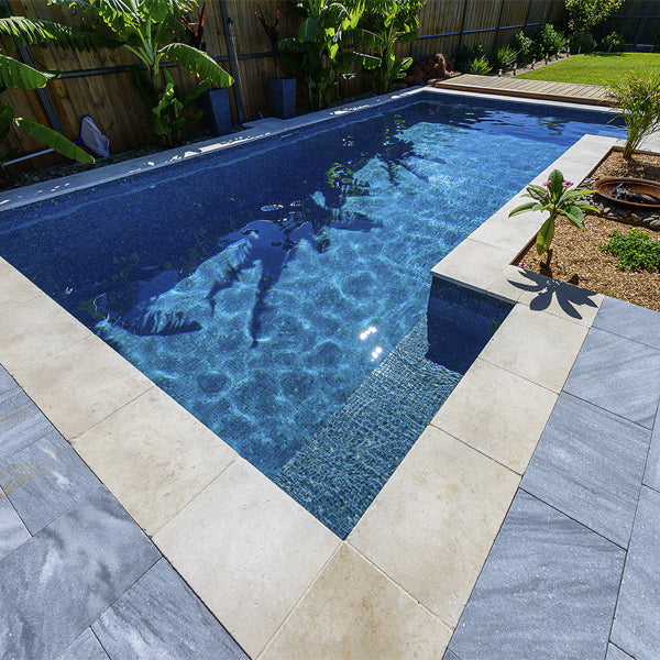 312x495mm Ezarri Pool Mosaic - Zen Stone Dolerite 25mm Matt