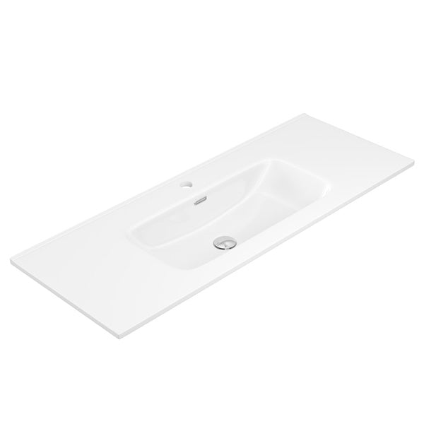 Joli Gloss Full Depth Ceramic Basin Top 1200mm 1TH