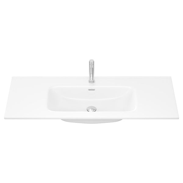 Joli Gloss Full Depth Ceramic Basin Top 1200mm 1TH