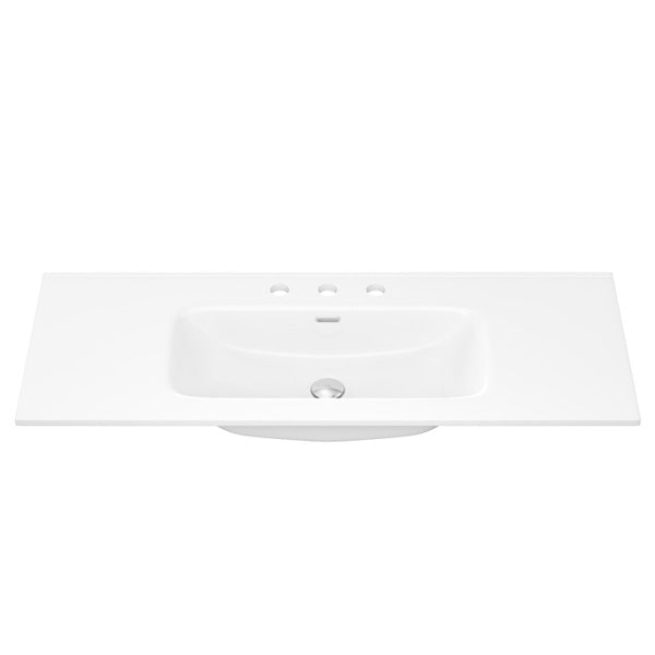 Joli Gloss Full Depth Ceramic Basin Top 1200mm 1TH