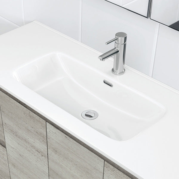 Joli Gloss Full Depth Ceramic Basin Top 1200mm 1TH