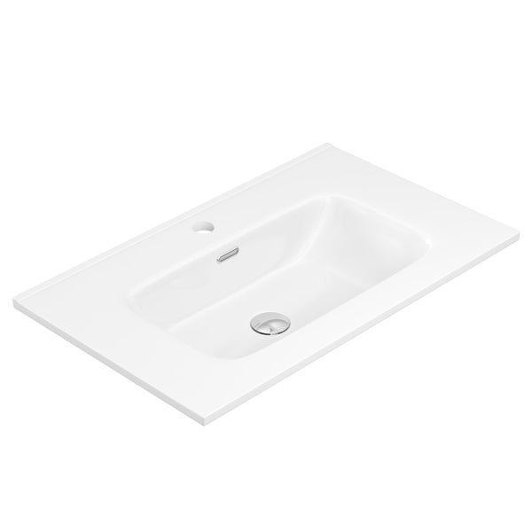 Joli Gloss Full Depth Ceramic Basin Top 750mm 1TH