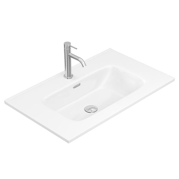 Joli Gloss Full Depth Ceramic Basin Top 750mm 1TH