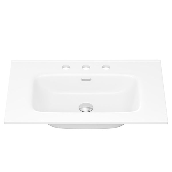 Joli Gloss Full Depth Ceramic Basin Top 750mm 3TH