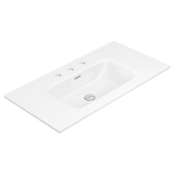 Joli Gloss Full Depth Ceramic Basin Top 900mm 3TH