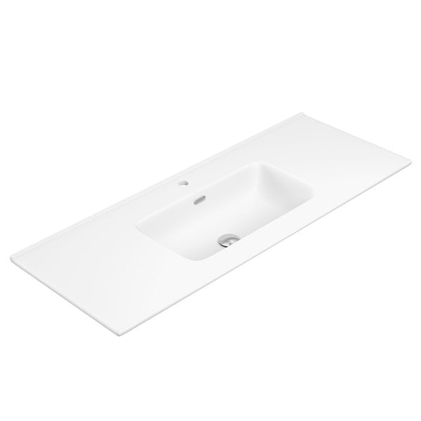 Joli Matte Full Depth Ceramic Basin Top 1200mm 1TH