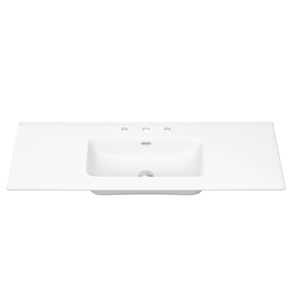 Joli Matte Full Depth Ceramic Basin Top 1200mm 1TH