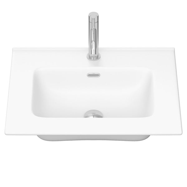 Joli Matte Full Depth Ceramic Basin Top 600mm 1TH