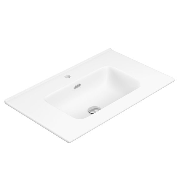 Joli Matte Full Depth Ceramic Basin Top 750mm 1TH