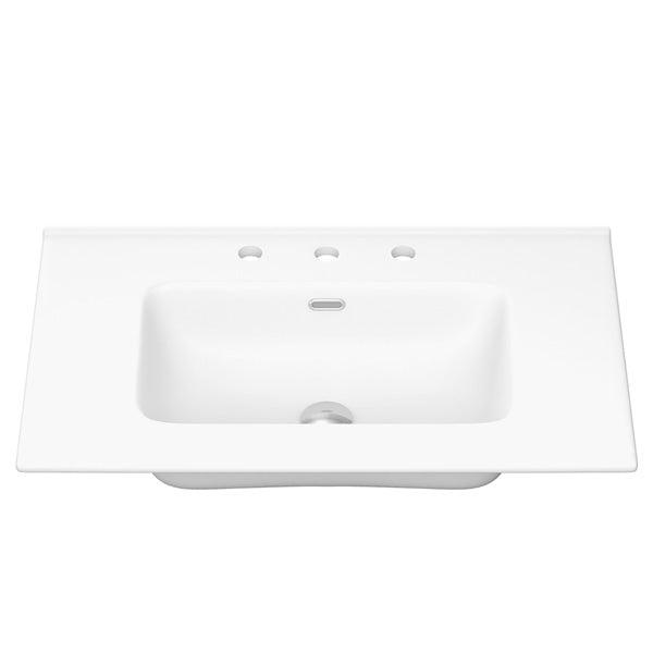 Joli Matte Full Depth Ceramic Basin Top 750mm 1TH