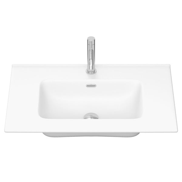 Joli Matte Full Depth Ceramic Basin Top 750mm 1TH