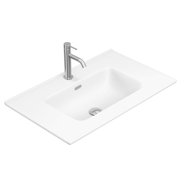 Joli Matte Full Depth Ceramic Basin Top 750mm 1TH