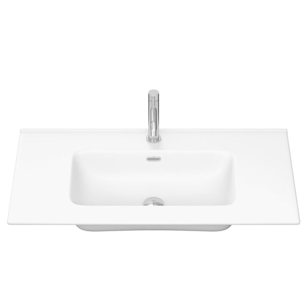 Joli Matte Full Depth Ceramic Basin Top 900mm 1TH