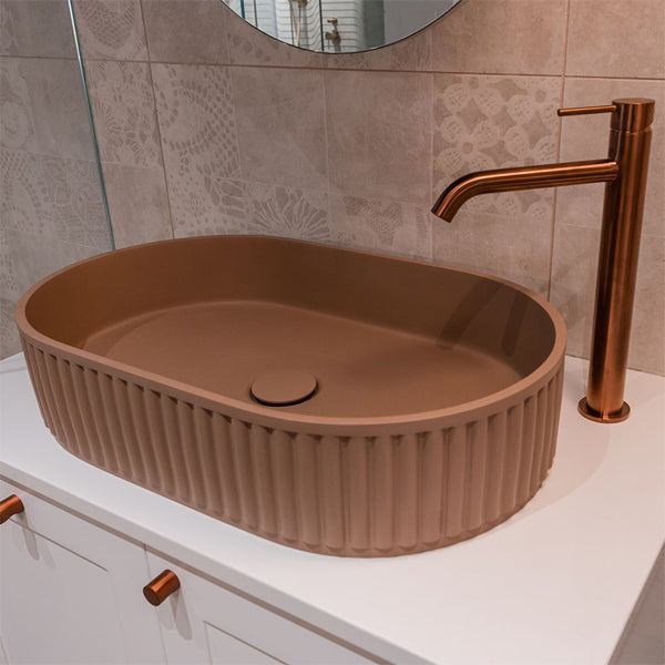 Minka Pill Solid Surface Above Counter Basin, Dusk