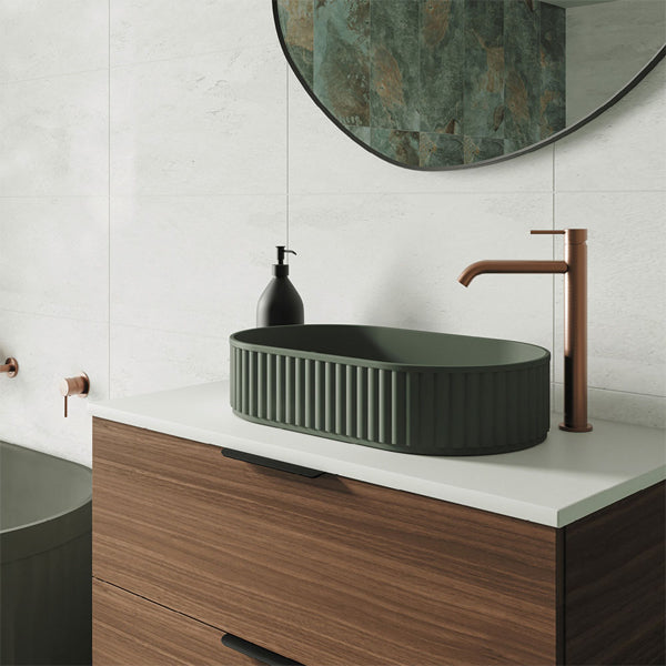 Minka Pill Solid Surface Above Counter Basin, Forest