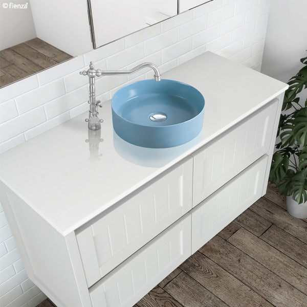 Reba Matte Blue Above Counter Basin