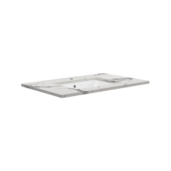 Sarah Calacatta Marble 750 Undermount Basin-Top