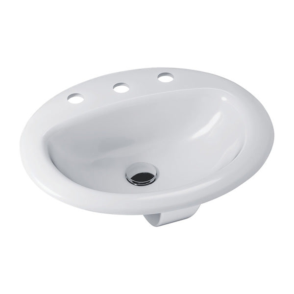 Stella Fully-Inset Basin, 3 Tap Holes