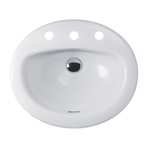 Stella Fully-Inset Basin, 3 Tap Holes